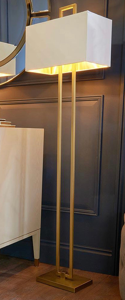 Kensington Danby Floor Lamp brass or nickel-Floor Lamp-Renaissance Design Studio
