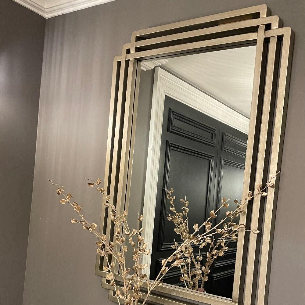 Kensington Oswin Triple Framed Mirror by RV ASTLEY-Renaissance Design Studio
