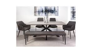 Mirabeau extending dining table with cross legs and  *smart top top  large