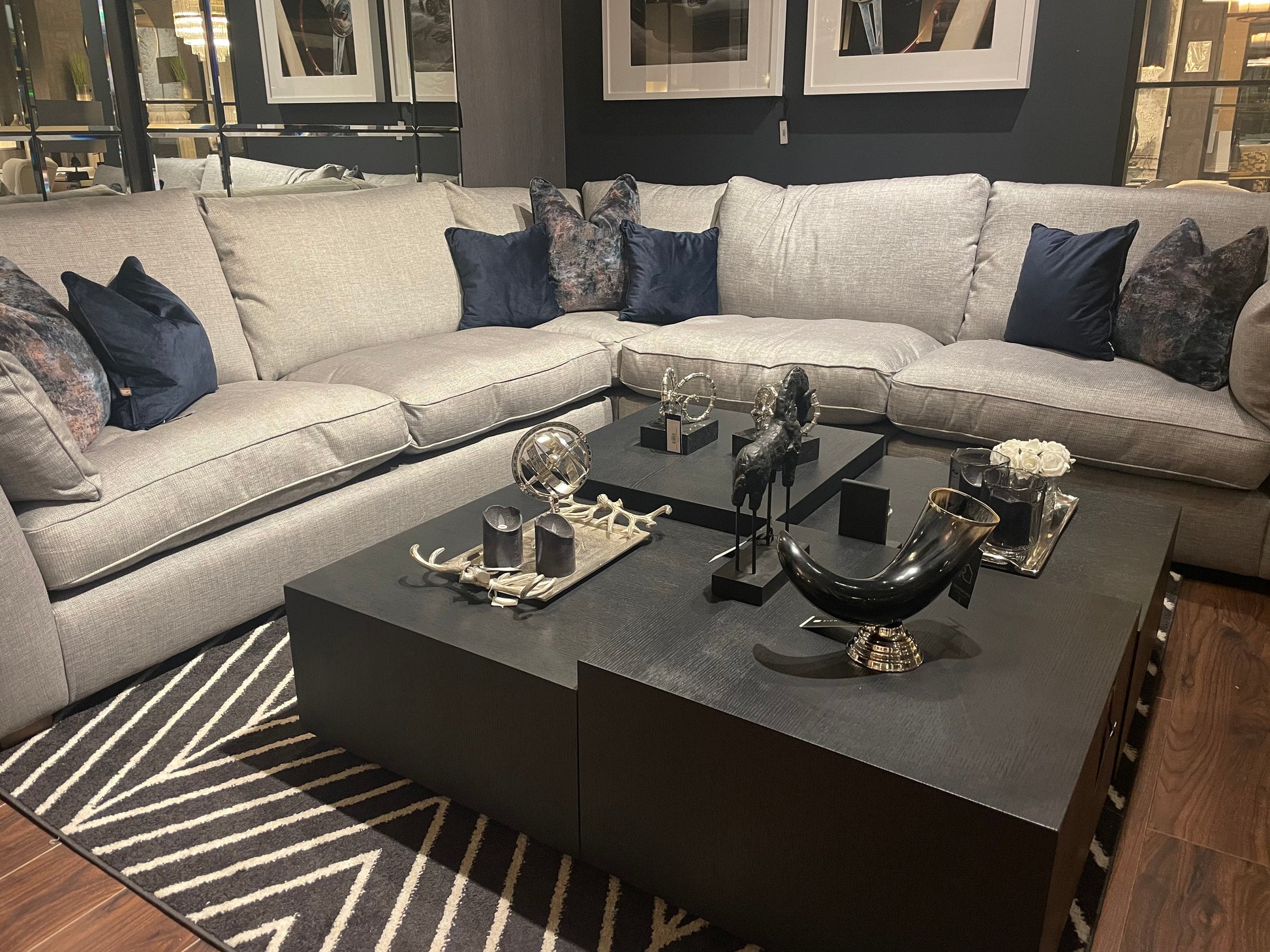 Maxwell custom made XL modular corner sofas in stock on display REDUCED save €1000-corner sofa bespoke-Renaissance Design Studio