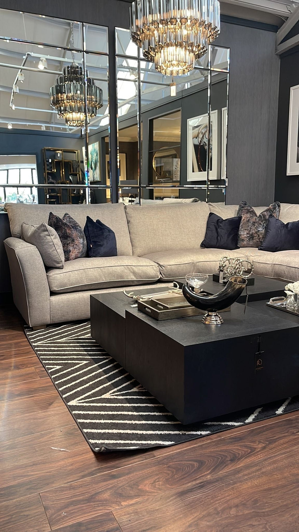 Maxwell luxury x large corner sofa by Westbridge in Marl reduced-Sofas-Renaissance Design Studio