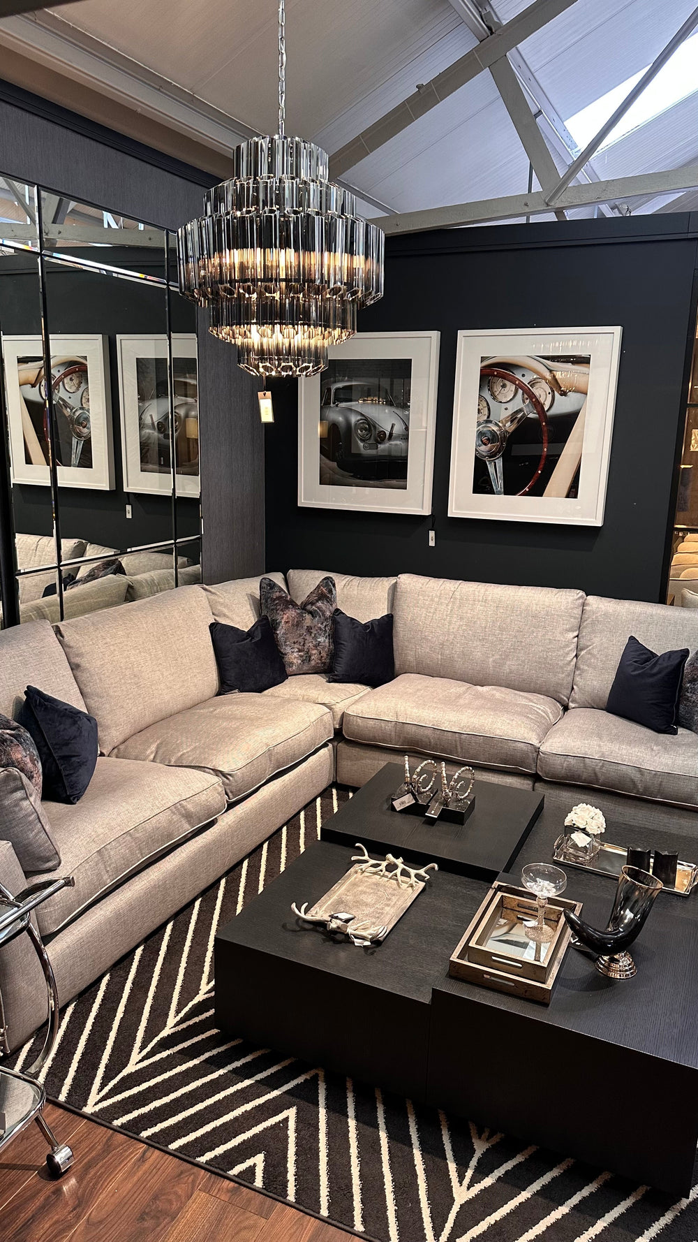 Maxwell luxury x large corner sofa by Westbridge in Marl reduced-Sofas-Renaissance Design Studio