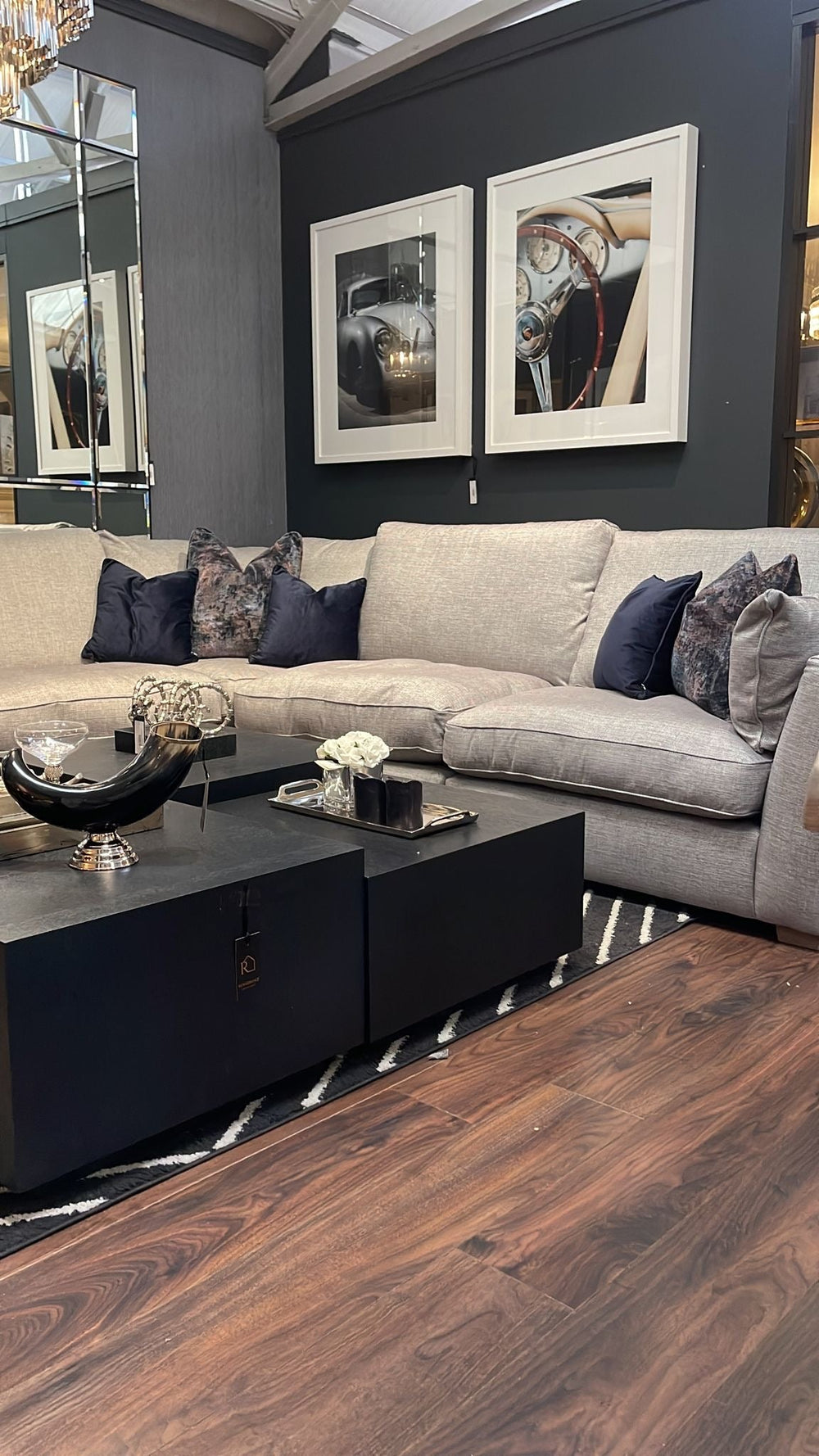 Maxwell luxury x large corner sofa by Westbridge in Marl reduced-Sofas-Renaissance Design Studio