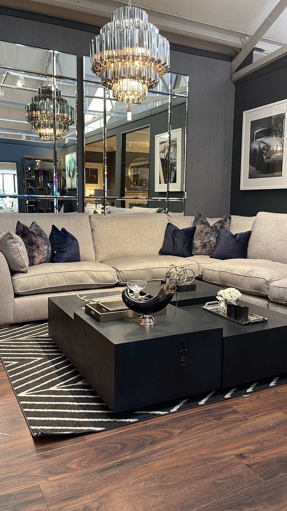 Maxwell luxury x large corner sofa by Westbridge in Marl reduced-Sofas-Renaissance Design Studio