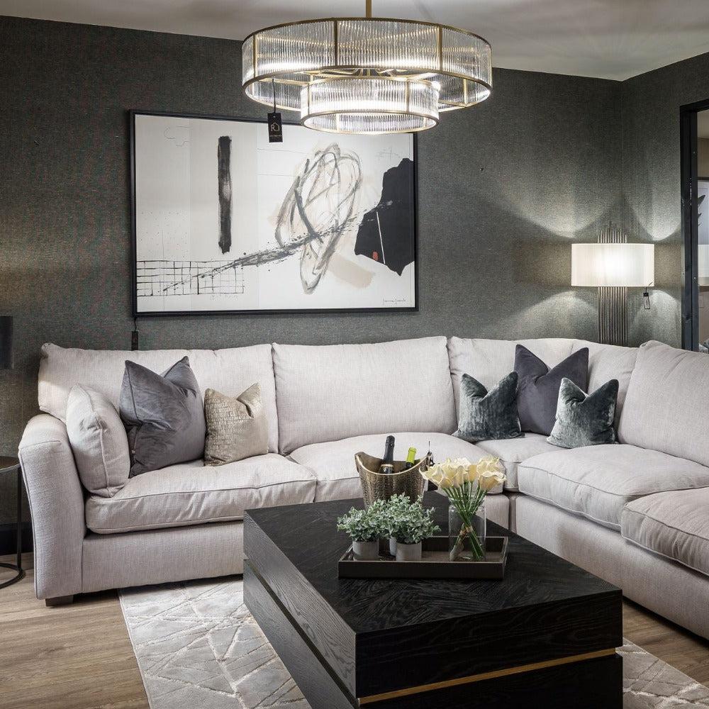 Maxwell luxury x large corner sofa by Westbridge in Marl reduced-Sofas-Renaissance Design Studio