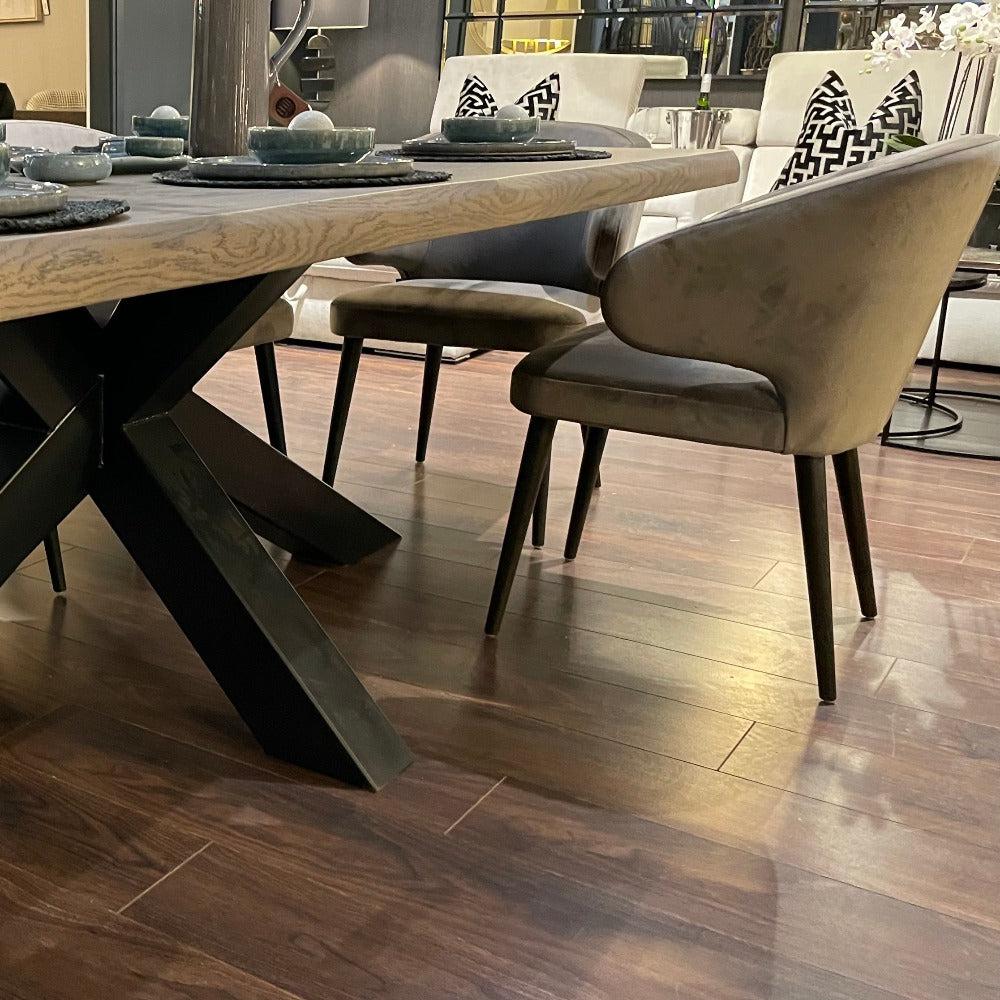 Renaissance Provence Bespoke 6cm solid oak live edge Dining Table-Dining Table-Renaissance Design Studio