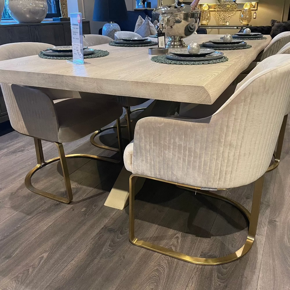 Renaissance Provence Bespoke 6cm solid oak live edge Dining Table-Dining Table-Renaissance Design Studio