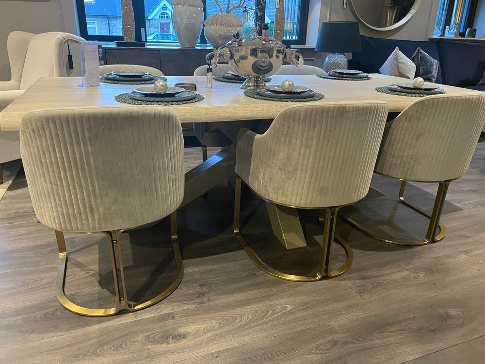 Renaissance Provence Bespoke 6cm solid oak live edge Dining Table-Dining Table-Renaissance Design Studio
