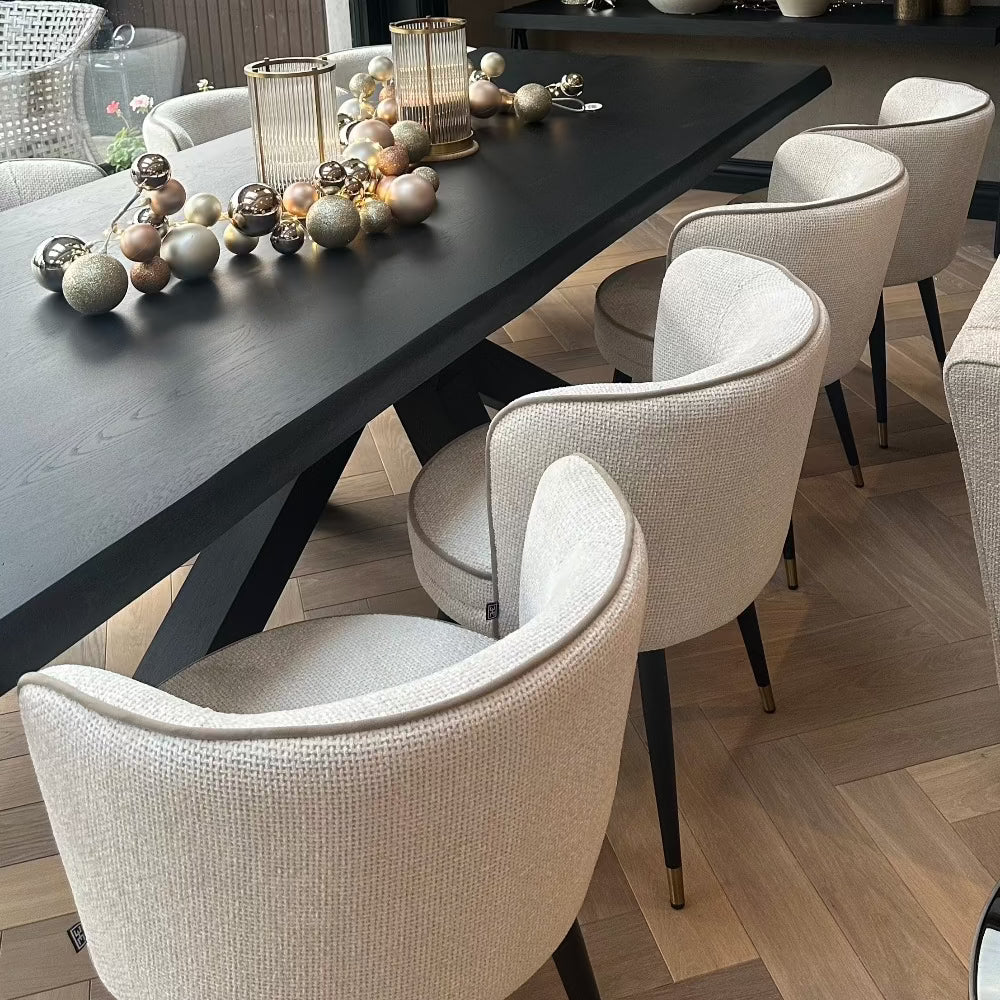 Renaissance Provence Bespoke 6cm solid oak live edge Dining Table-Dining Table-Renaissance Design Studio