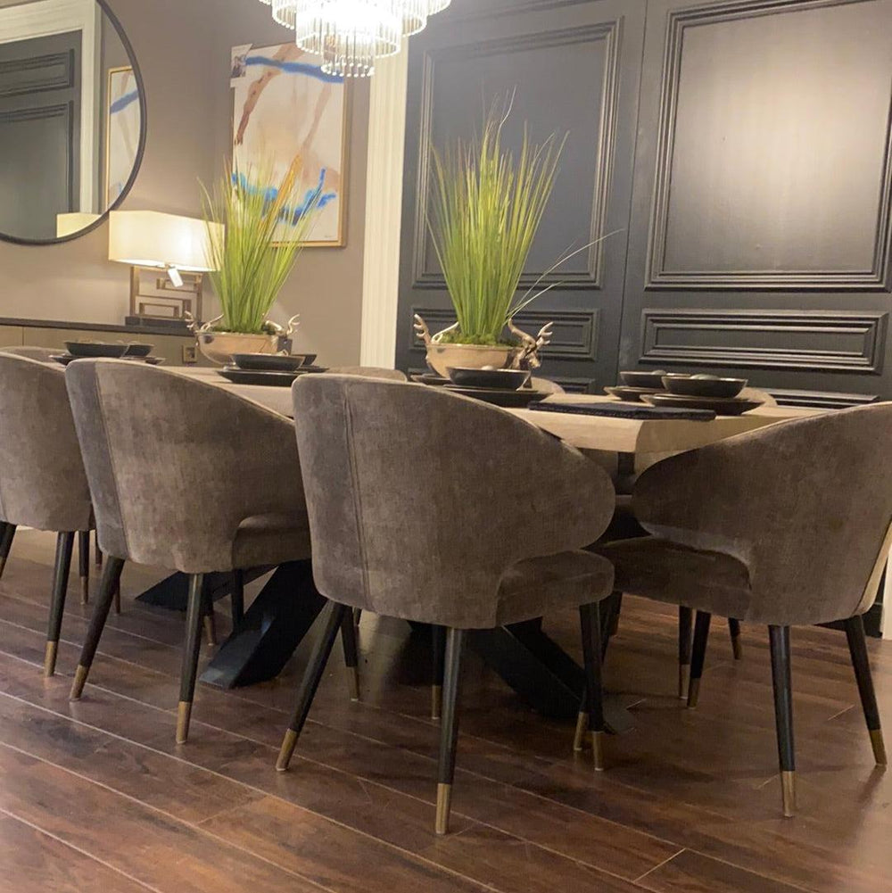Renaissance Provence Bespoke 6cm solid oak live edge Dining Table-Dining Table-Renaissance Design Studio