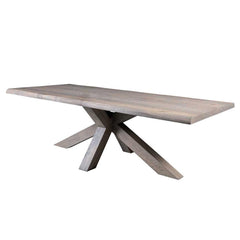 Renaissance Provence Bespoke 6cm solid oak live edge Dining Table-Dining Table-Renaissance Design Studio