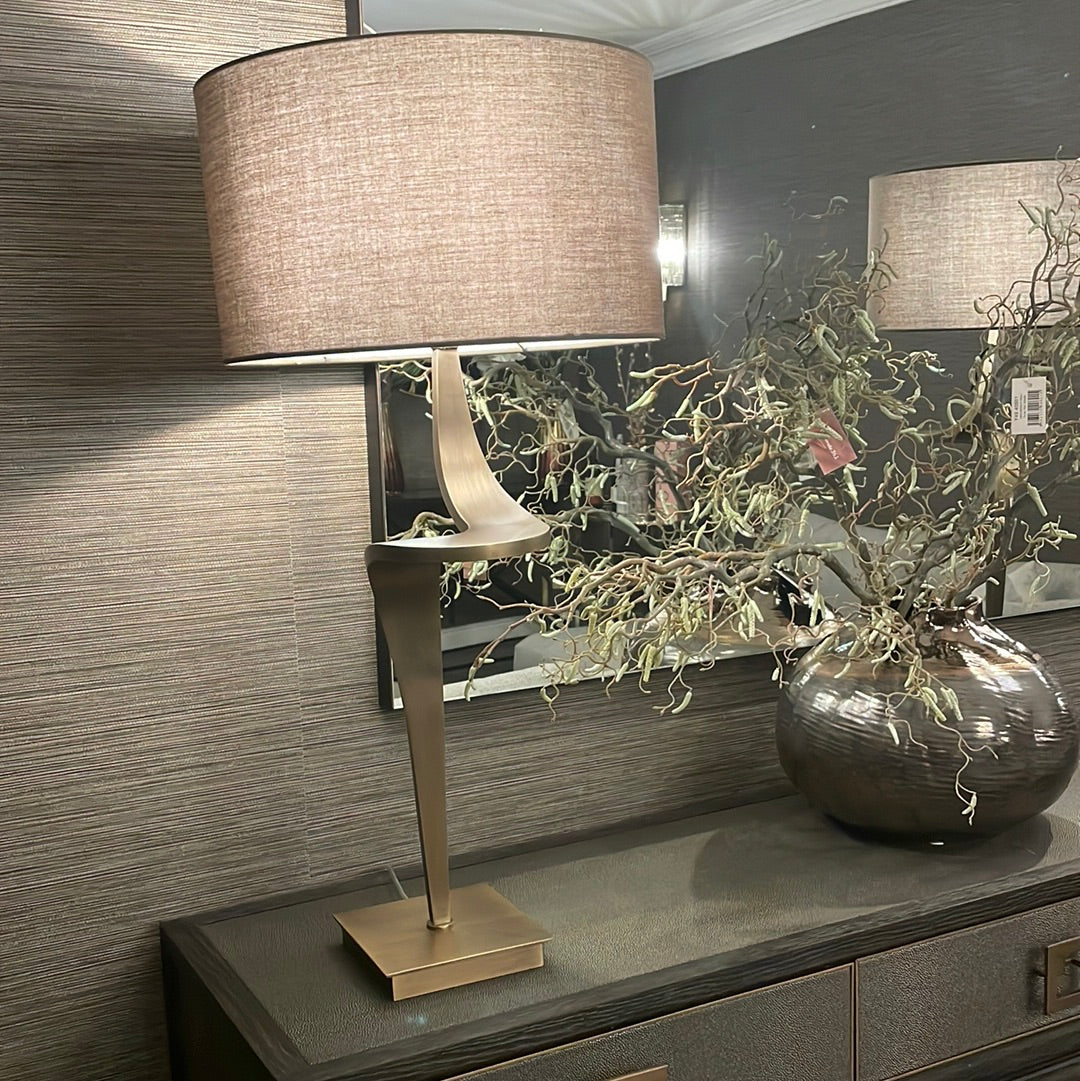 Sahara E Brass Table Lamp reduced-Table Lamp-Renaissance Design Studio