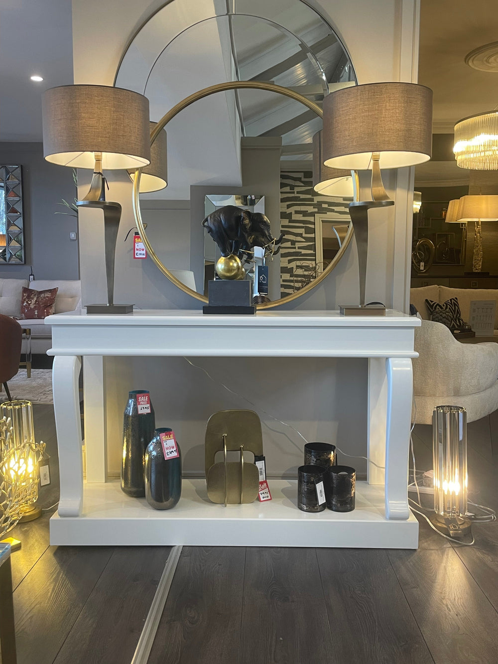 Sahara E Brass Table Lamp reduced-Table Lamp-Renaissance Design Studio