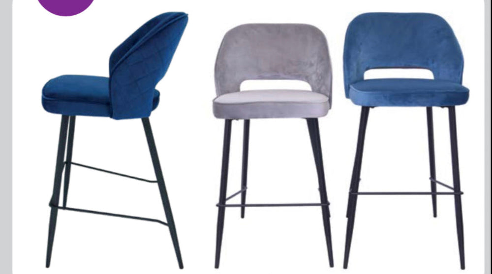 Sutton Fargo bar or counter stools with gold caps REDUCED-Bar Stool-Renaissance Design Studio