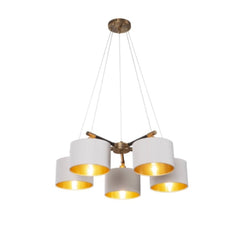 Tirso brass chandelier-Chandeliers-Renaissance Design Studio