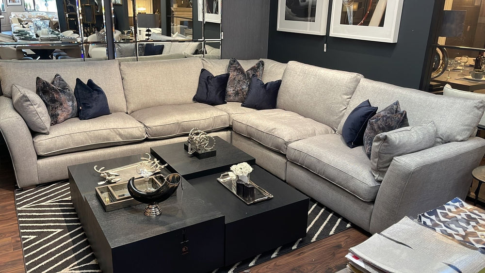 West XL Maxwell modular cushy large corner sofa by westbridge with upgrade fabric at reduced price Westbridge-Renaissance Design Studio