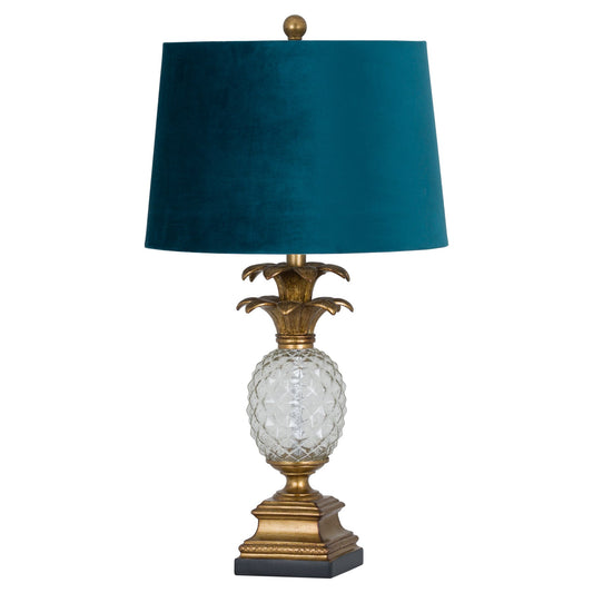 Ananas Pineapple table lamp with dark blue   shade  71 cm click n collect only