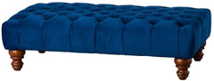 Navy Buttoned Footstool Last One available