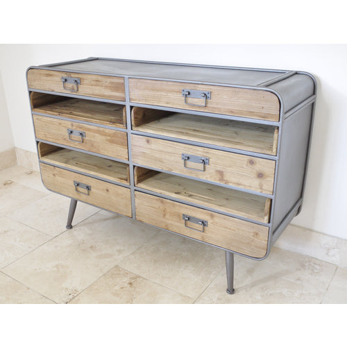 Urban Vintage Retro 6 drawer Cabinet click n collect