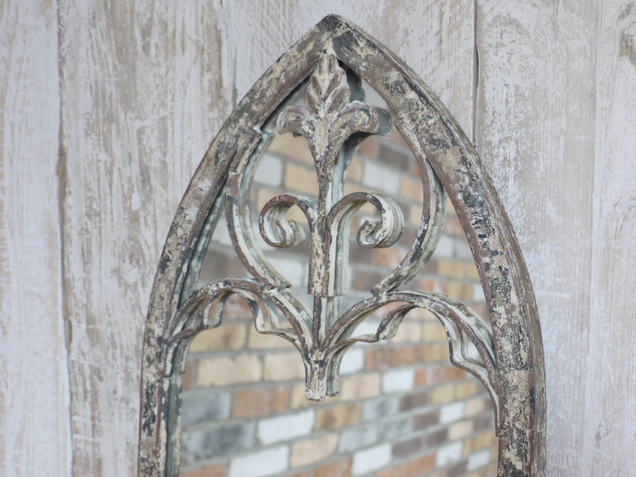 Fabulous rustic window mirror with arch Click n collect