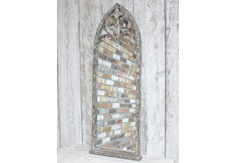 Fabulous rustic window mirror with arch Click n collect