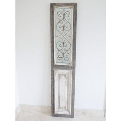Tall Rustic Mirror Door Window