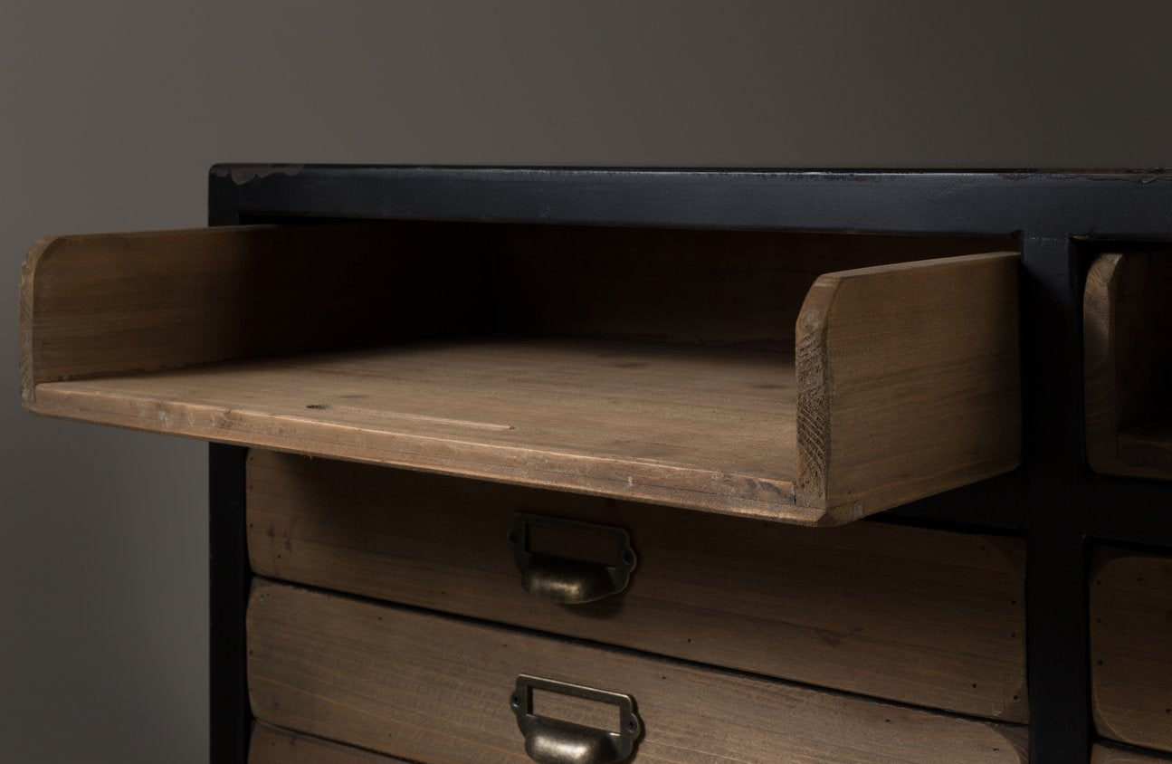 Urban Vintage Sideboard 9 drawer 3 shelf ex display Instore CLEARANCE offer . View and pay instore