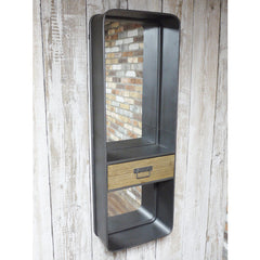 Urban Vintage Retro Wall Shelf Unit 4332  half price to collect