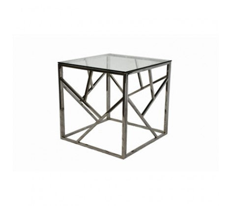 Alluring  chrome side table