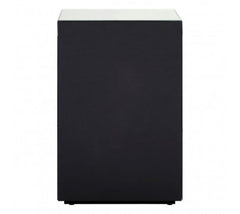 Grace  clear  all mirrored 3 drawer bedside cabinet