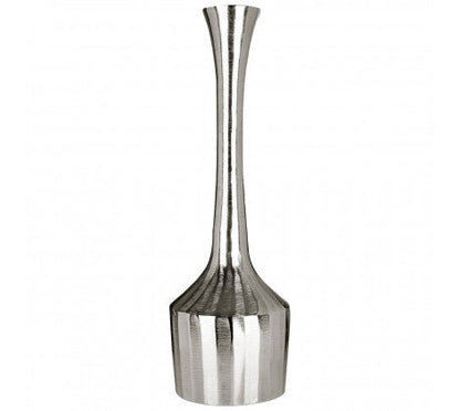 Kensington Townhouse silver metal bottleneck vase tall  44cm  Click N Collect