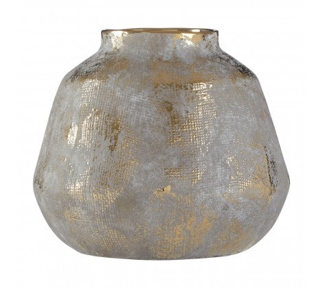 ORVENA gold and grey ceramic vase in 3 sizes