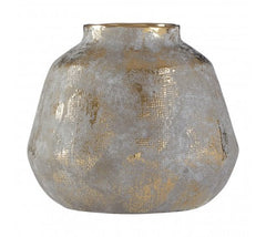 ORVENA gold and grey ceramic vase in 3 sizes