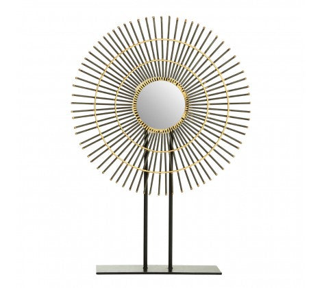 Milano round "wheel " quill on stand with black  marble Pick up or pay postage