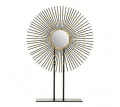 Milano round "wheel " quill on stand with black  marble Pick up or pay postage