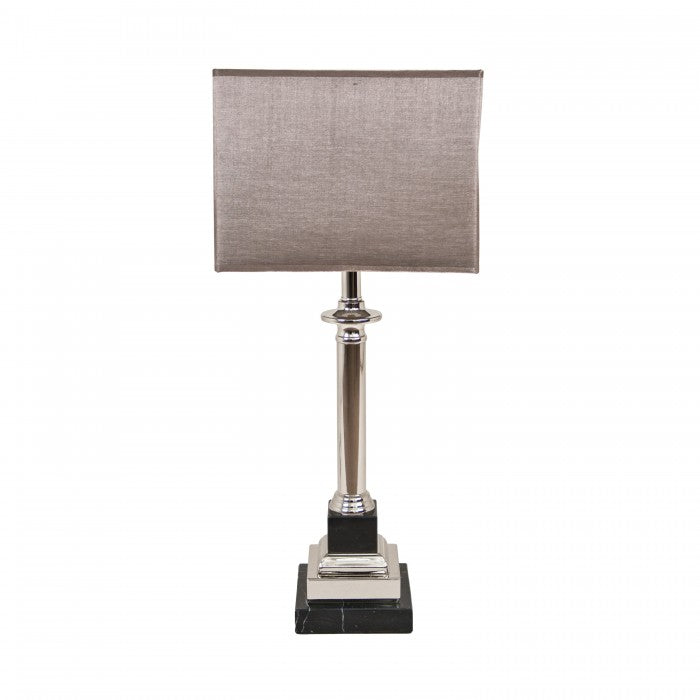 Krista Marble and Nickel table lamp with shade 5547 clearance offer   ! By RV ASTLEY