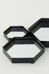 Octagonal wall mirror collage in black ( wall art ) 98x3,5x57,5 half price Collect instore only