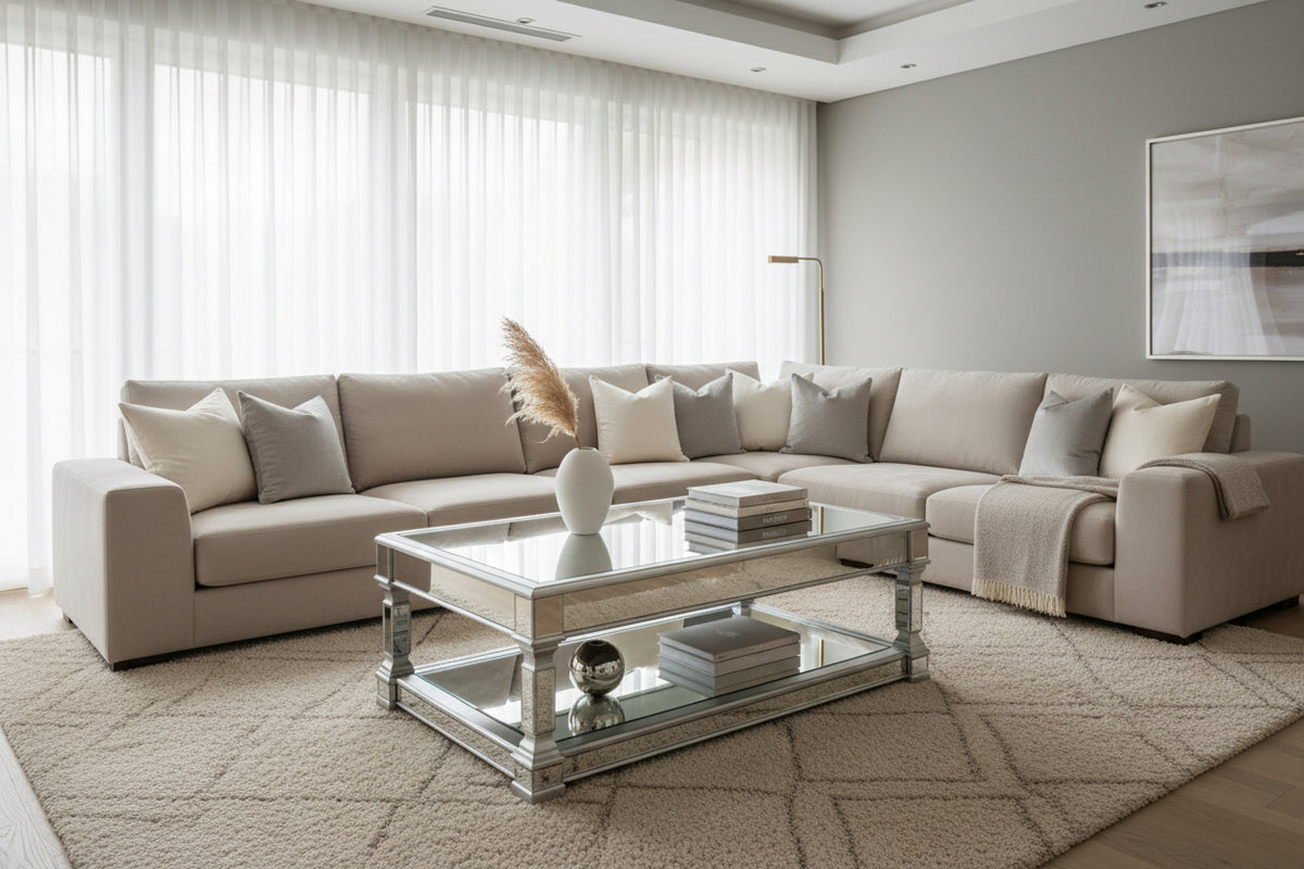 Apollo Mirrored Coffee Table clearance offer