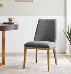 6 x Bay  grey Dining Chair Linen half price. Pay Instore only disposal sale.