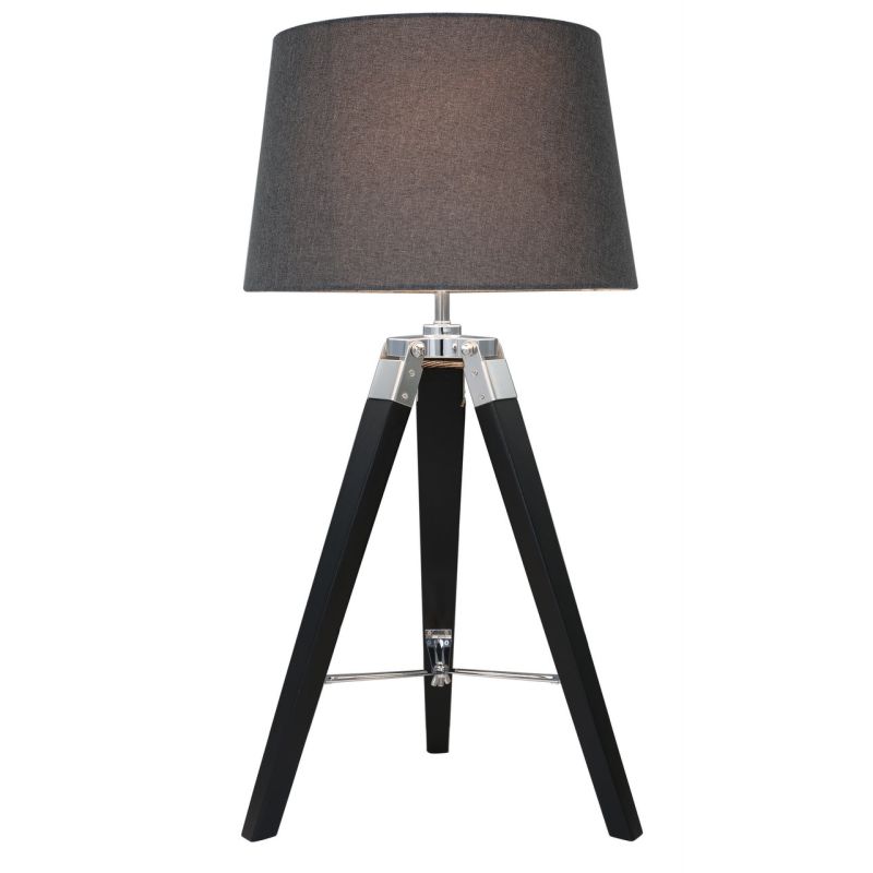 Hollywood tripod table lamp black shade INSTORE PURCHASE HALF PRICE