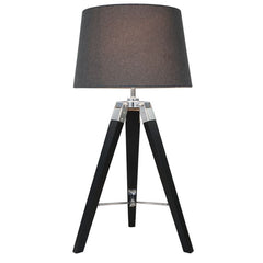 Hollywood tripod table lamp black shade INSTORE PURCHASE HALF PRICE