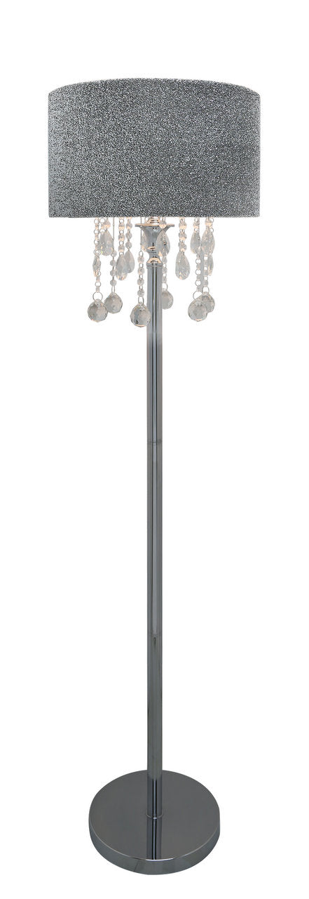 577 Glitz Floor Lamp silver Versailles clearance click n collect