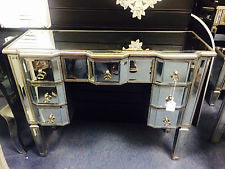 Ava Mirrored Dressing  Vanity table  with  7 drawers  121 REDUCED  Instore purchase only