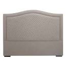 Grey Claife Linen Designer SuperKING headboard and base on reduced  price offer