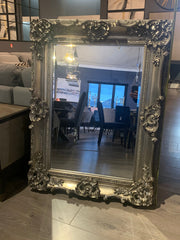 Ornate French Mirror Silver   285