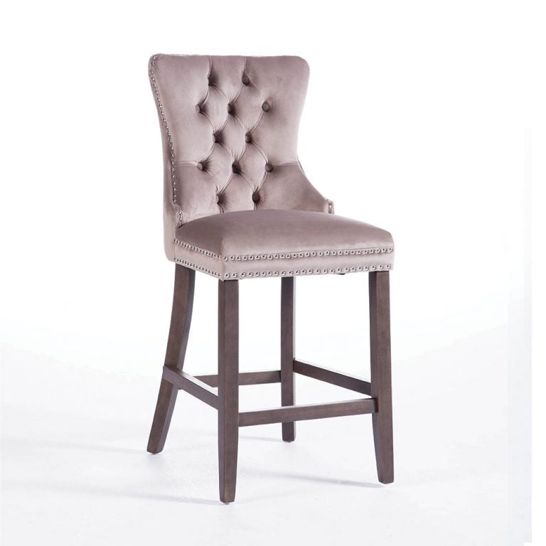 Kayla Jonathan Velvet Counter Bar Stools