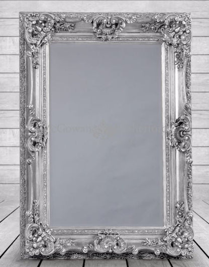 Ornate French Mirror Silver   285