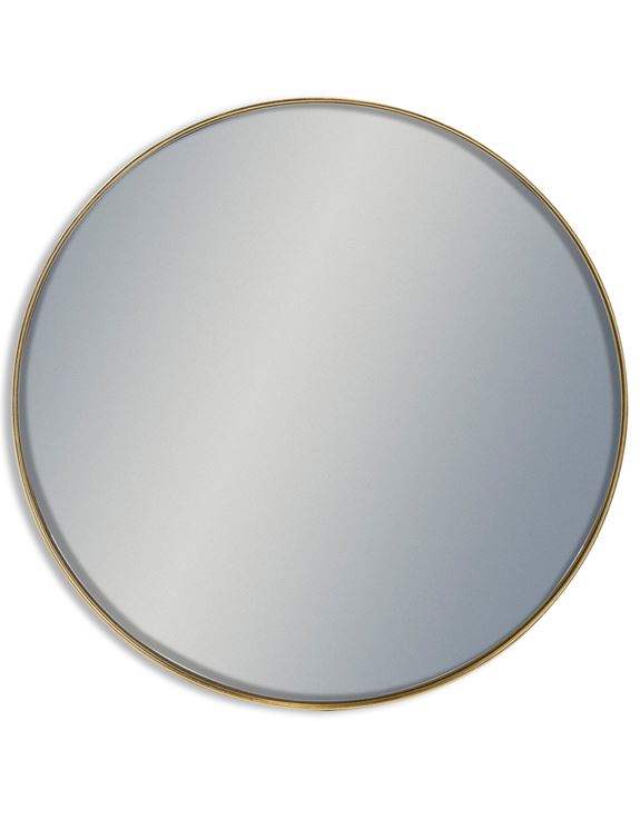 Arlene Round Mirror with GOLD distressed 120 cm  or 90 cm.
