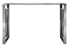 Chrome  and glass ALANNAH console table 120 x 40 cm last one clearance