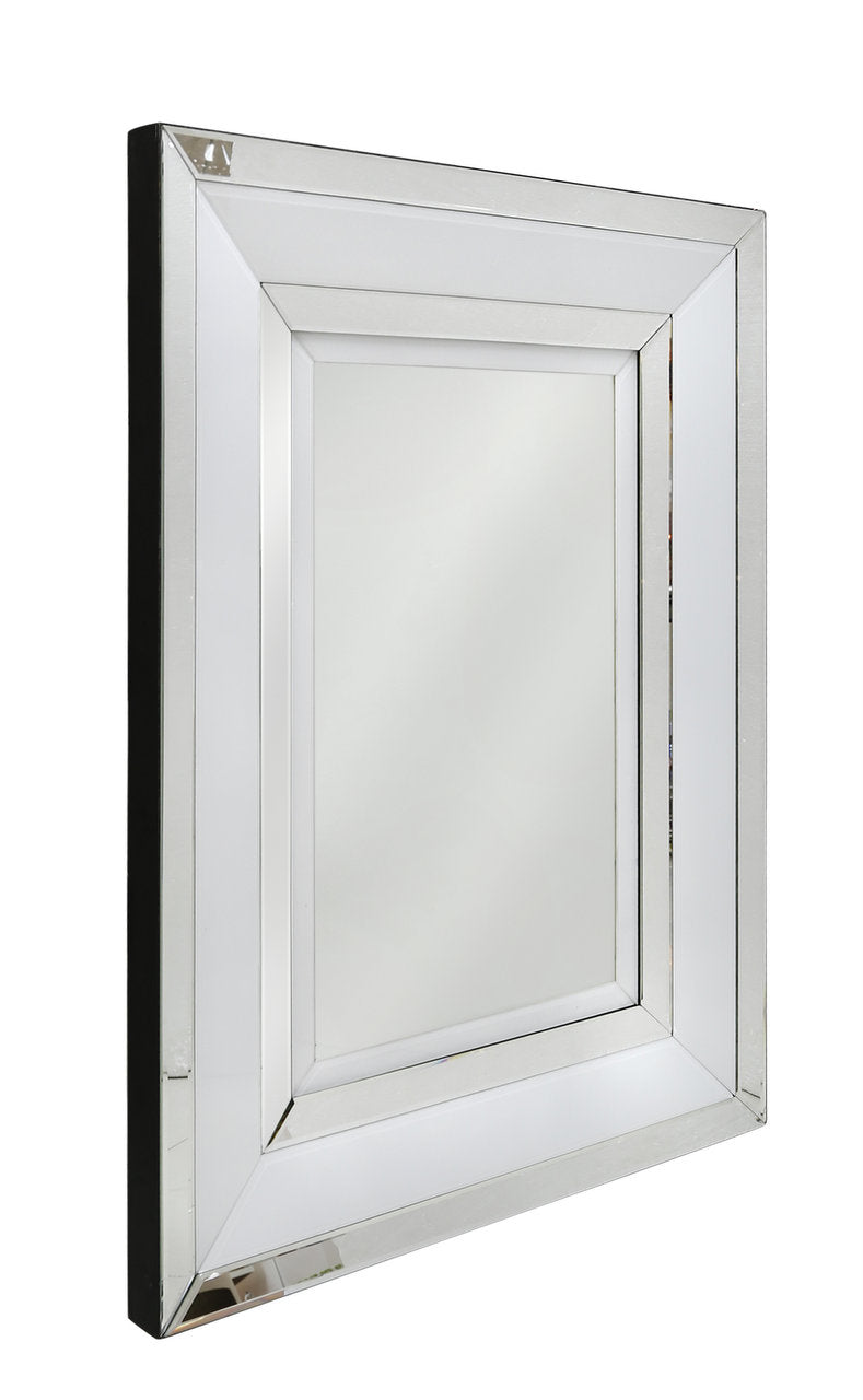 White Manhattan Wall Mirror 167 CLEARANCE LAST ONE